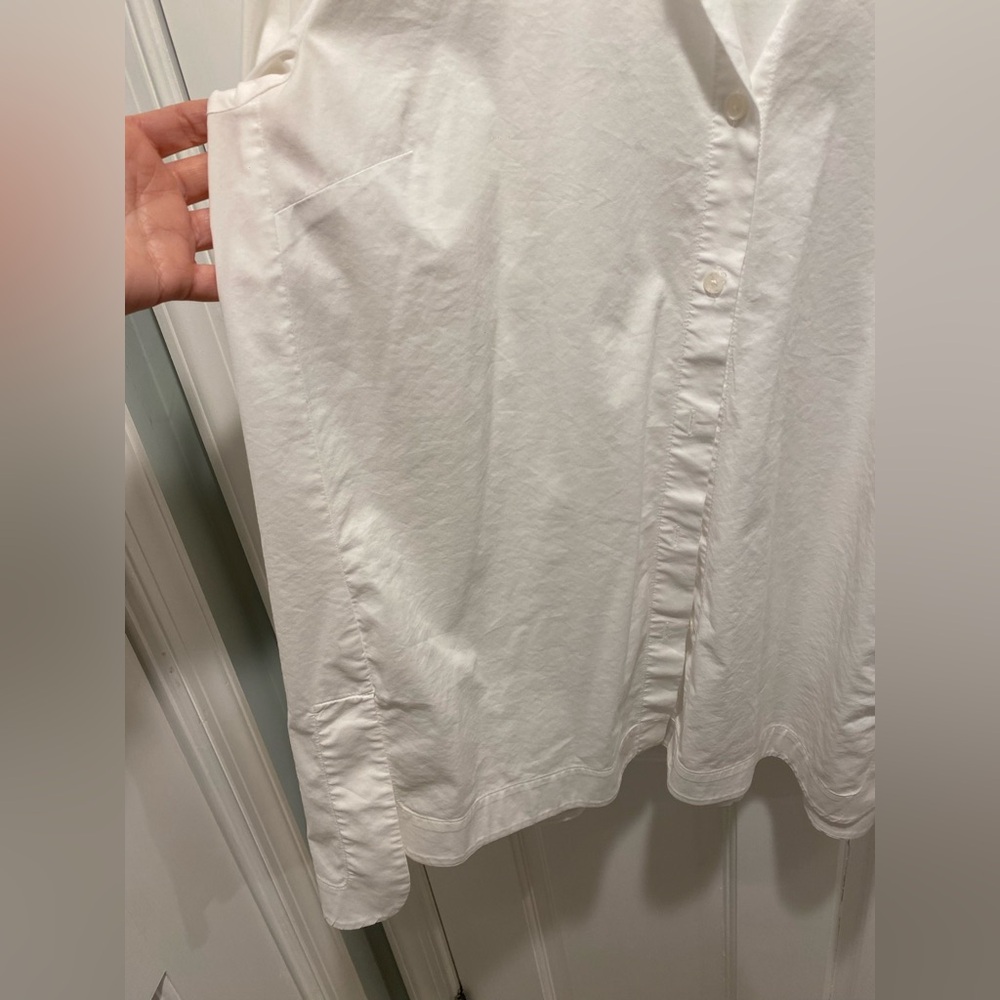 J.Jill white button down tunic - Picture 3 of 6